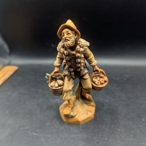 Vintage FONTANINI 1987 Depose Italy Nativity #146 Figurine 5" Nathan the Peddler